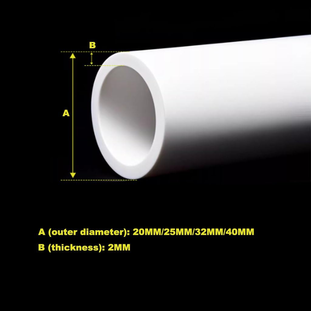 Tube rigide en plastique rond, Tuyau rond en PVC rigide de 1M for Drainage blanc OD20-40mm