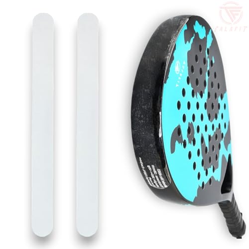 TALAFIT Protector Pala de Padel Transpartente - Acabado Liso - Máxima protección - 397 mm x 37mm… (2 Protectores)