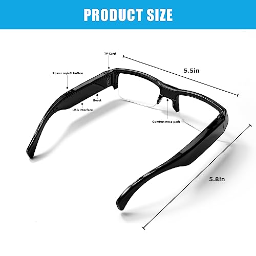 K-1Wsid New Camera Glasses Video Glasses Hd 1080P Eyewear Cam Video Camera Photo Video Camcorder For Travel thumb #1