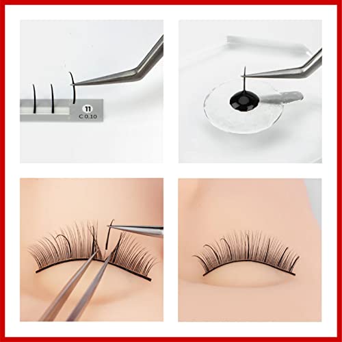 The Lash Supply Spikes Eyelash Extension Professional Supplies, C/D Curl, 10-18Mm Length, 0.07 Thickness, 16 Lines Of Matte Black Fake Eye Lashes, Soft And Lightweight Lashes Mixed Pack #TOP7