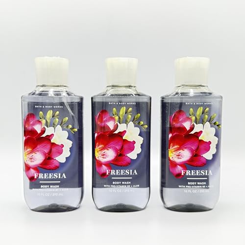Bath & Body Works Freesia 10-Ounce Body Wash 3-Piece Set
