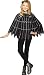 Fun World Little Girl's Spiderweb Child Poncho Childrens Costume, Black, Standard