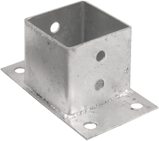 Pfostenträger 90x90 Mm Von Lun Fix - Stabile Hülse Für Zaunpfosten & Balken