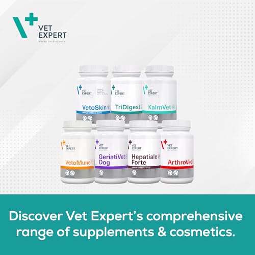 VetExpert HemoVet | 60 Tabletten | Ergänzungsfuttermittel für Hunde | Enthaltene Komponenten sind am Prozess der Hämatopoese beteiligt | Mit Eisen, Kupfer, Folsäure & Vitaminen