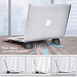 nediea Laptop Cooling Pads, Portable Laptop Stand, Keyboard Stand Raiser, Notebook Feet Raiser, Compatible with Tablet, with MacBook, with Keyboard and 11-17 Inch Laptops - Image 5