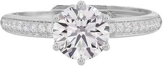 U ARE 925 Sterling Silver 18K Gold and Rose Gold Plated Royal Solitaire Ring | Gift for Women and Girls | With Certificate... Price In India