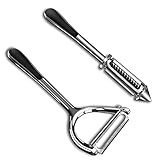 Vegetable Peeler Julienne Peeler, Potato Peelers With Potato Eye Remover, 2 Pcs Vegetable Peeler...
