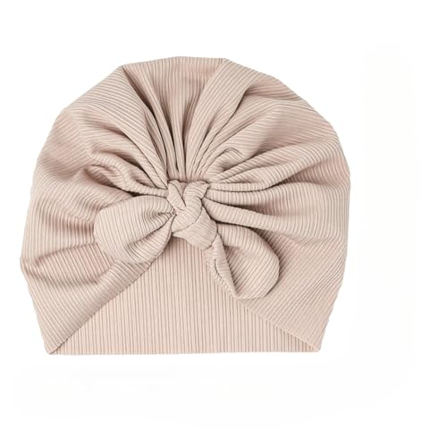 Image of THE LITTLE LOOKERS Turban Cap | Turban Knot Bow Cap | Turban Cap for New Born Kids | Cap for Baby Girl |Cap for Baby Boy | Baby Flower Turban Cap