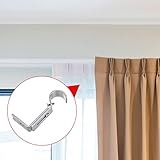 3 Pcs Curtain Pole Bracket Heavy Duty, Adjustable Length 9cm to 12cm,Adjustable Curtain Rod Brackets,Metal Heavy Duty Wall Rod Brackets with Screws,Silver - Image 7