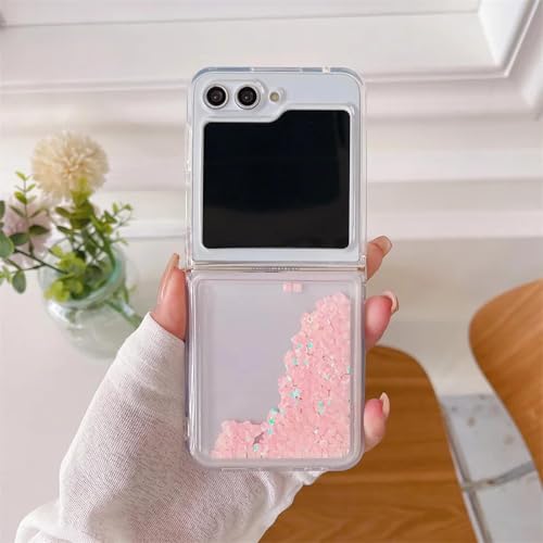Coque Samsung Z Flip 6 strass et paillettes rose pour femme