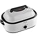 VEVOR Electric Roaster Oven, 22 QT Turkey Roaster with Self-Basting Lid, 1450W Roaster with Defrost & Warm Function, Adjustable Temp, Removable Pan & Rack, Fits Turkeys Up to 26LBS, White