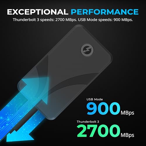 Image of SABRENT Rocket Nano XTRM Rugged 1TB External SSD - Thunderbolt 3 Certified | 2700MB /s | IP67 Waterproof & Dustproof | Shock Resistant | USB 3.2 Gen 2 | Mac, PC, Linux (SB-XMNW-1TB)
