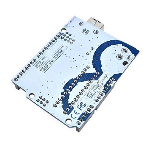 Image of UNO R3 DIP Board ATmega328P with USB Cable Compatible with Arduino IDE Projects (DIP Pack of 1)