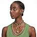 Swarovski Gema Necklace, Mixed cuts, Green, Gold-tone Finish