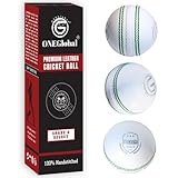 ONEGlobal Select Cricketball aus Leder, 100 % handgefertigt, 156 g, 4-teilige Konstruktion, ideal für T20, Netzübungen, Training usw. (auswählen, 3-Weiß)