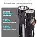 LOOP GEAR Taschenlampe led Aufladbar mit Magnet, SK05 Pro 2 5000 Lumen Handlampe Hell und Weit, USB C Akku Batterie, Powerbank Funktion, Profi Torch Light für Wildcamping Wanderungen Notfall (Schwarz)