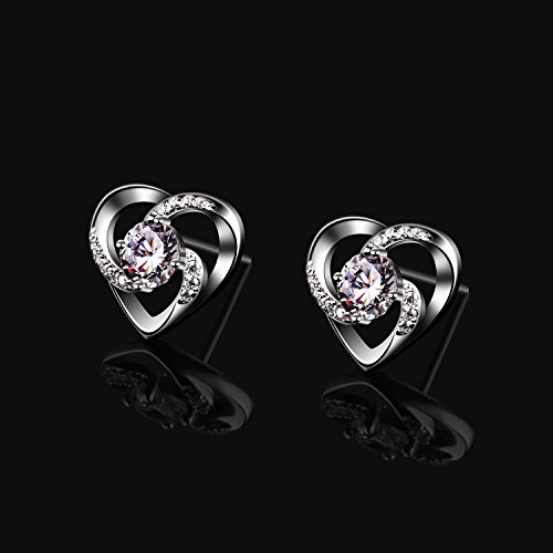 BCatcher-Pendientes-Mujer-corazon-Plata-de-Ley-925-Amor-a-Primera-Vista-con-San-Valentin-Regalo-Originales
