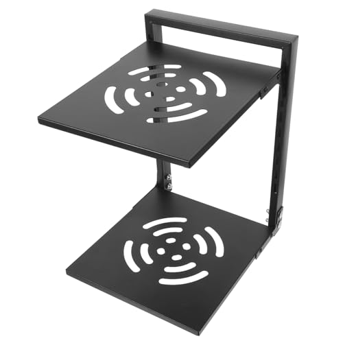 VINTORKY Double Layer Pot Rack Dish Drainer Rack Kitchen Pan Stand Storage Table Top Organizer