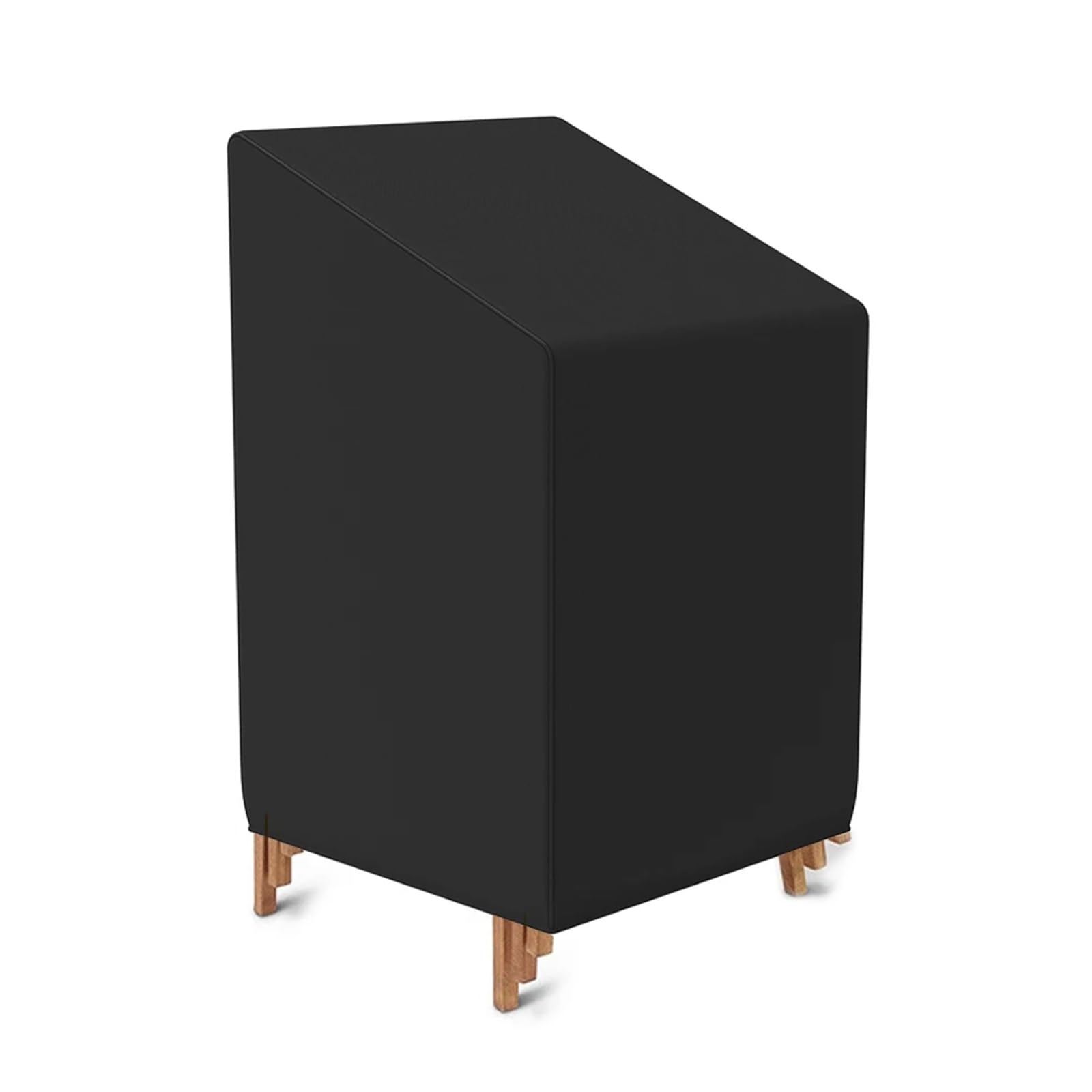 Outdoor Chair Cover 2 pcs Stacked Patio Chair Dust Cover Outdoor Garden Furniture Protector Waterproof Dustproof Rain Organizer For Garden Sofa Lounge Lawn Deep Seat