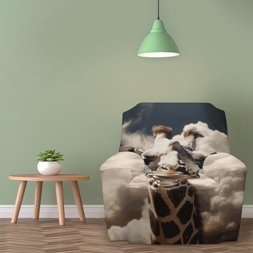 Housse de canapé extensible girafe pour rénover un fauteuil abîmé - 6