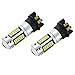 Xotic Tech Pair 30-SMD 6000K Xenon White PW24W LED Projector Lens Fog Light Bulbs Compatible with BMW F30 3-Series 320i 328i 335i or MK7 Golf GTI