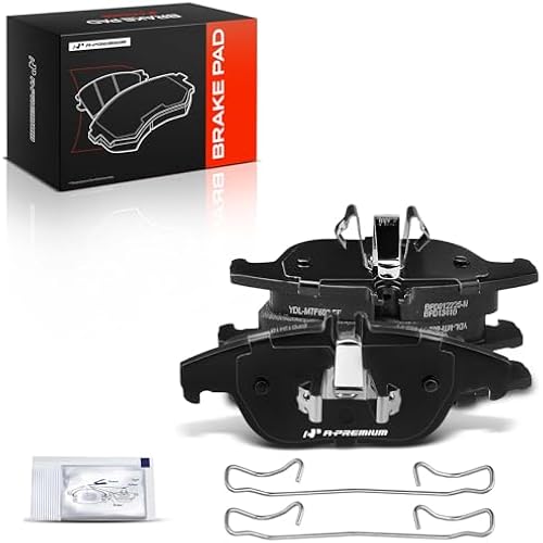 A-Premium Rear Ceramic Brake Pads Compatible with Mercedes-Benz, 2-Pack