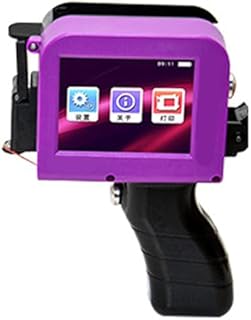 BROLEO Handheld Printer Inkjet Coder, 1200mAh Inkjet Printer with Multi Languages LED, Color Date Printer Barcode Printer Hand Printer for Logo Production Date Label, DIY