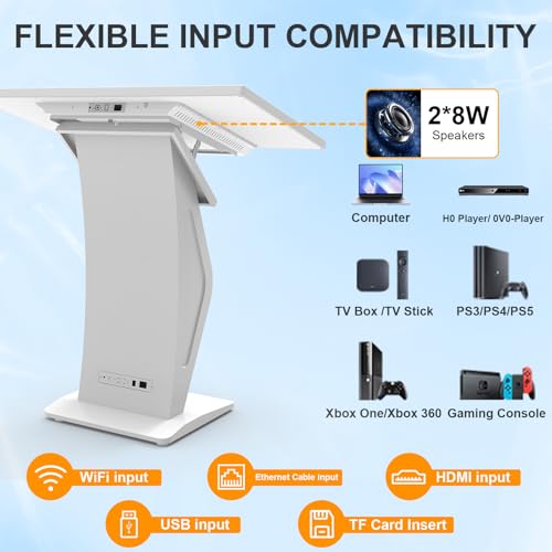 Image of 32 inches Touch Screen Kiosk, Android System, Install APP, Browser, Digital Signage Kiosk, K-Style Stand Digital Signage Display, Interactive Display Mall Navigation /Advertising /Retail Store