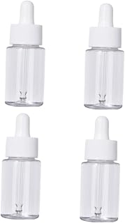 OUNONA 4pcs Hyaluronic Acid Oil Dispenser Bottles Empty Glass Sub Bottles Dropper Aromatherapy