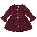 SANMIO Toddler Baby Girls Clothes Dresses Outfits Cute Ruffle Princess Party Tutu Bowknot Dress...