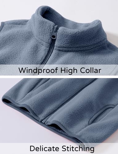 Happy Cherry Boys Girls Polar Fleece Vest Zip Up Sleeveless Coat Unisex Winter Warm Jacket Outerwear Kids 5-12 Years2