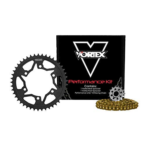 Vortex (CKG4103) 3-Ckg4103 Sprocket/Chain Kit Stl/Stl 15/45T Sil Sx3 520-112L Gld