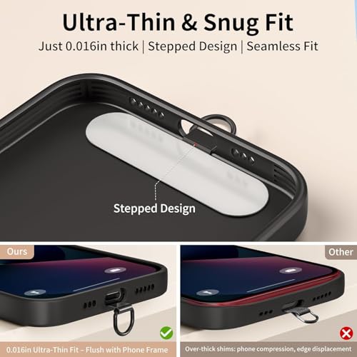 Casecret Cordon Telephone Portable Tour de Cou Universelle avec Patch Collier de Longe Porte-clés Sangles réglables en Nylon pour iPhone 17 Pro 16 Samsung Xiaomi Sport Voyage Outdoor Homme Femme Bleu – vue 7