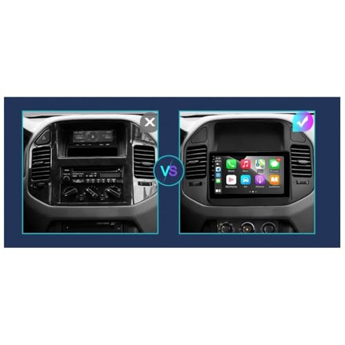 Pantalla de coche Android Auto y Carplay para Mitsubishi Pajero V73 con Bluetooth 2
