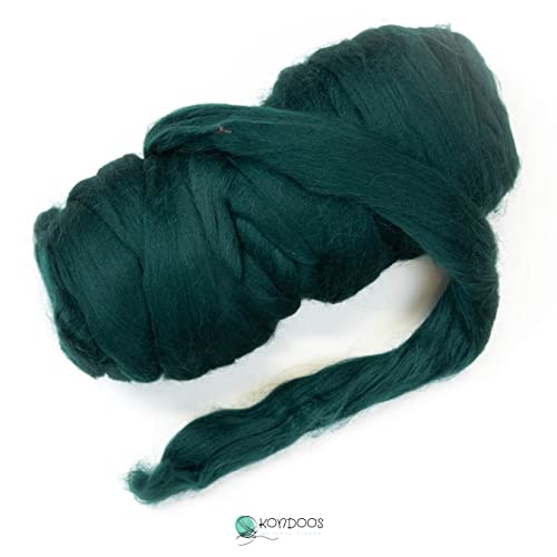 Kondoos Colored Natural Wool roving, 455 gr (1 lb). Best Wool for Needle Felting Wet Felting - Image 4