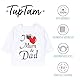 TupTam Unisex Baby Langarmshirt mit Spruch Aufdruck 3er Set, Farbe: I Love Dad Mum Weiß Katze Aprikose Maus Pink, Größe: 68