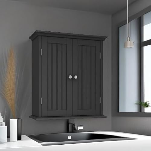 image for ChooChoo Bathroom Wall Cabinet, Over The Toilet Space Saver Storage Ca