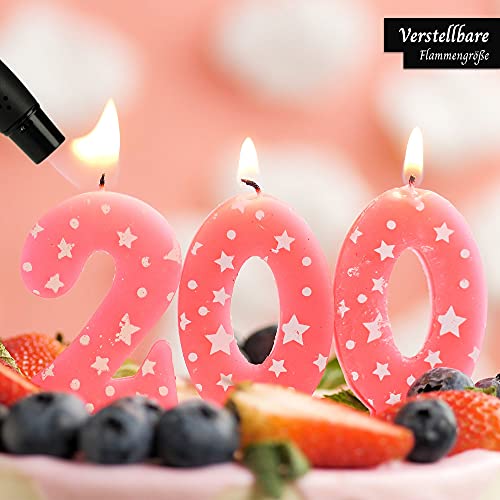 Vani Sturmfeuerzeug mit Jet Flamme - 4X Küchenbrenner inkl. 1x Feuerzeug von VanI - Nachfüllbarer Flambierer - Befüllter… – Bild 7