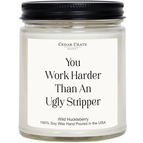 Funny Office Candle | Ugly Stripper | Funny Christmas Novelty Gifts for Coworker Boss...