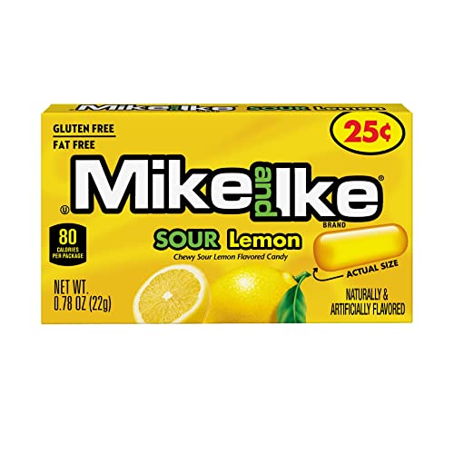 Mike And Ike Sour Lemon .78 Oz. Box Case Of 24 #TOP1