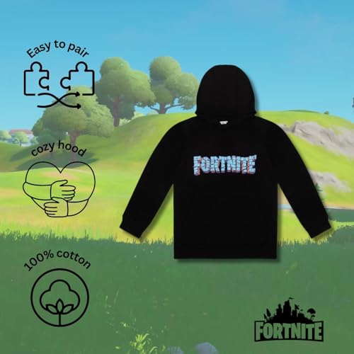 Sweat à capuche Fortnite pour garçon | Pull confortable en coton