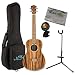 Lanikai ACST-B Solid Top Acacia Baritone Ukulele Bundle w/Bag, Stand, Cloth, and
