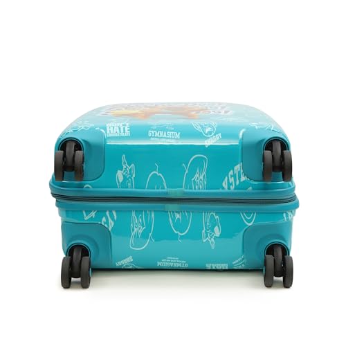 Image of YAYAVAR Scooby-Doo Kids Trolley Suitcase - 65L | Hard-Sided Printed Cabin Luggage with 8 Wheels, Number Lock, Scratch Resistant, Lightweight Travel Bag (60cm)