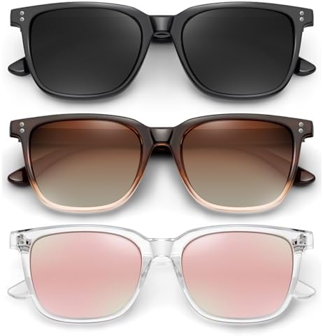 YDAOWKN Polarized Sunglasses for Women Men Retro Design Style Trendy Classic Sun Glasses UV400 Protection