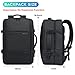 BANGE Travel Backpacks,Flight Approved Carry On Backpacks, 17-inch Laptop Backpack for International Travel Bag,Weekender Luggage Backpack for Men