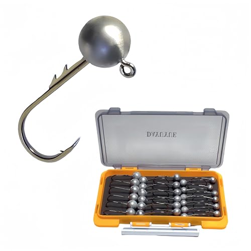 DAYUYUE Fishing Jig Heads Soft Lure Hooks 30pcs 3.5g 5g 7g 10g 14...