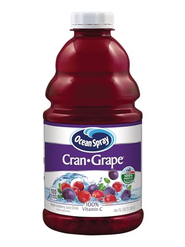 Image of Ocean Spray Cran-Grape Cranberry Grape Juice Drink, 46 Ounce Bottles (Pack of 8)