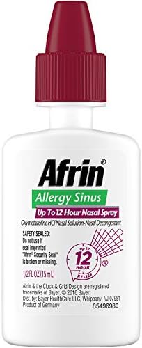 Amazon Com Afrin Allergy Sinus Nasal Spray 0 50 Oz Pack Of 2 Health Household