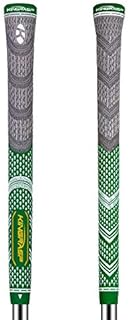 KINGRASP Multi Compound Golf Grips Set of 2 (Free 2 Tapes Included),Anti-Slip,Super Stability,Cord Rubber, Golf Club Grips,Standard/Mid Size, 3 Colors Optional (Gray Green, midsize)
