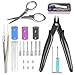 Produktbild TIMESETL 8-in-1 Wickel DIY Tool Kit, DIY Wickelwerkzeug Spulenwicklung Satz für Widerstandsdraht E-Zigarette Werkzeug mit Keramik Pinzette Schere kleiner Kreuzschraubendreher Sechskant-Schraubendreher